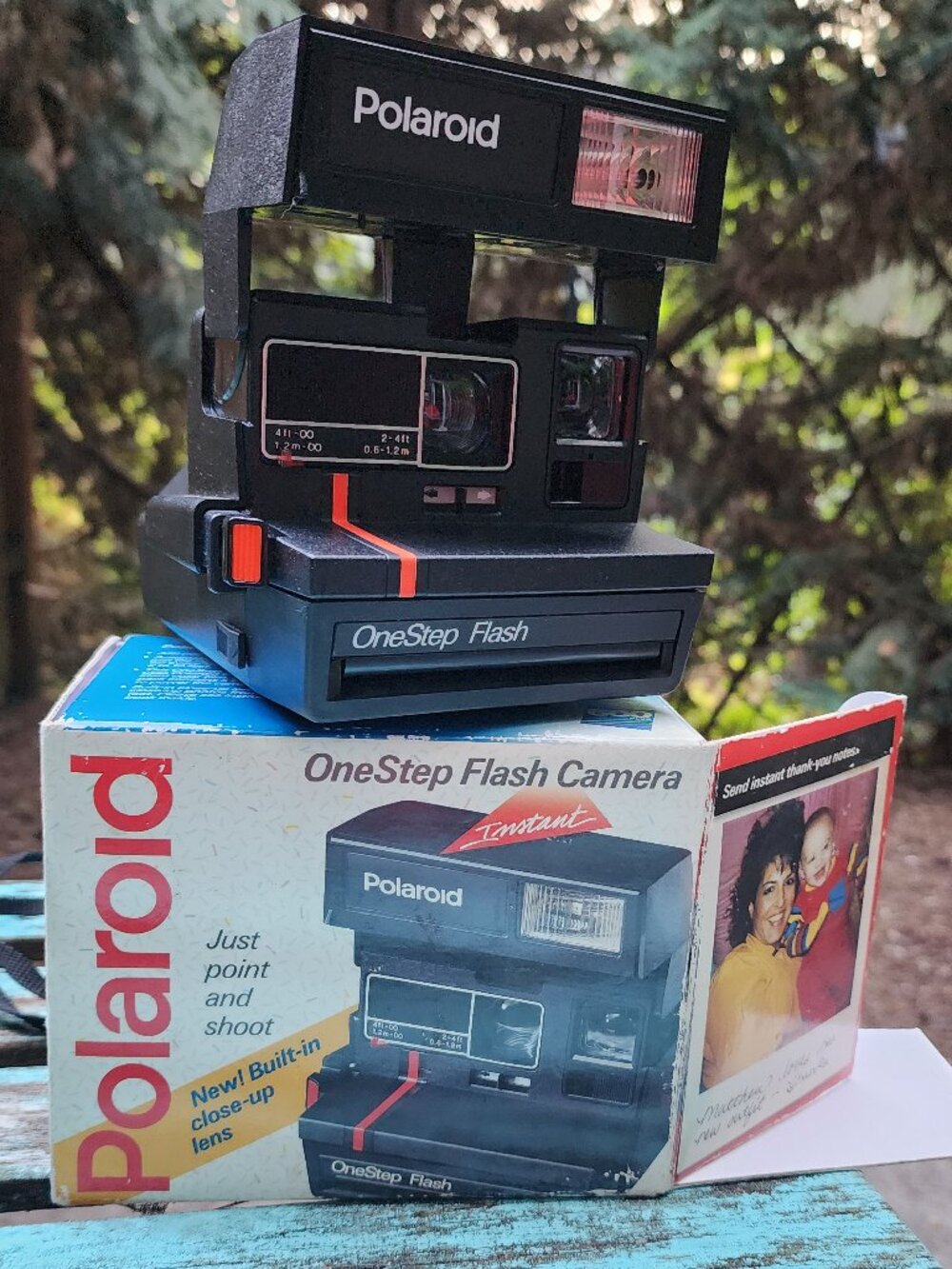 EUC Polaroid 1990s Instant OneStep Flash Camera 600 instant film